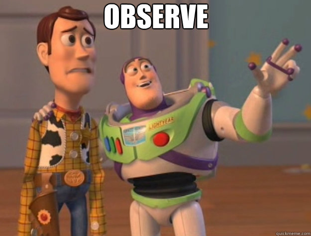 observe  - observe   Toy Story