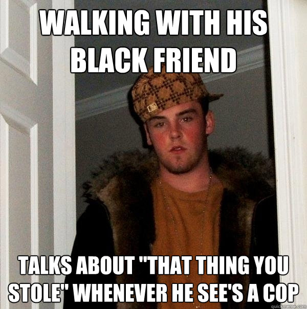 walking with his black friend talks about 