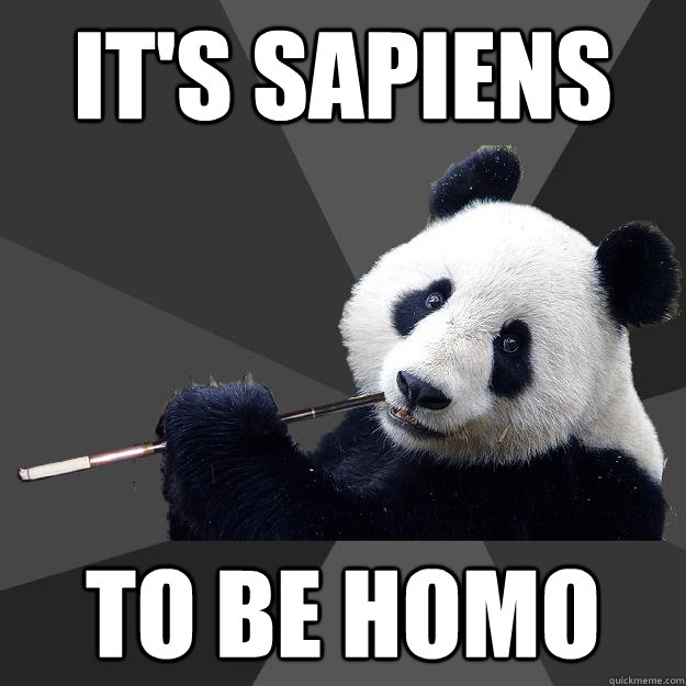 it's sapiens to be homo - it's sapiens to be homo  Propapanda