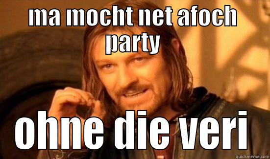 MA MOCHT NET AFOCH PARTY OHNE DIE VERI Boromir