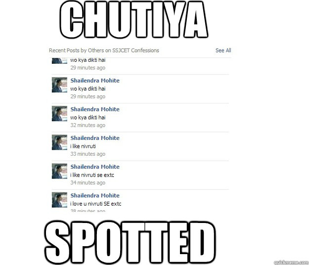 cHUTIYA SPOTTED - cHUTIYA SPOTTED  CHUTIYASPOTTED