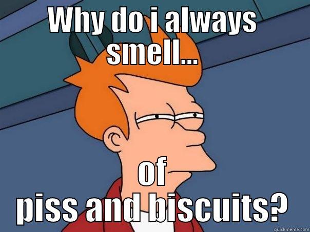 gingers smell - WHY DO I ALWAYS SMELL... OF PISS AND BISCUITS? Futurama Fry