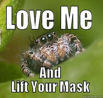 For Tamina - LOVE ME AND LIFT YOUR MASK Misunderstood Spider