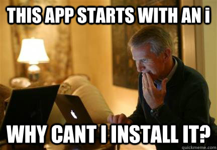 THIS APP STARTS WITH AN i WHY CANT I INSTALL IT? - THIS APP STARTS WITH AN i WHY CANT I INSTALL IT?  New Mac User