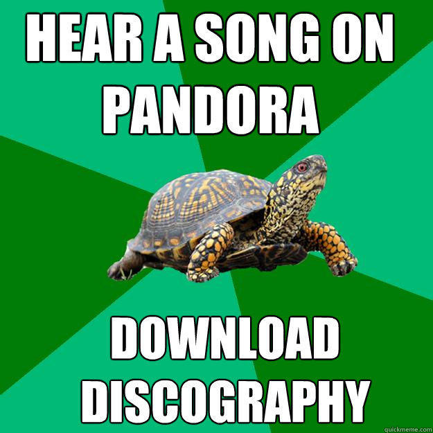 hear a song on pandora download discography  