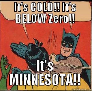 IT'S COLD!! IT'S BELOW ZERO!! IT'S MINNESOTA!! Slappin Batman