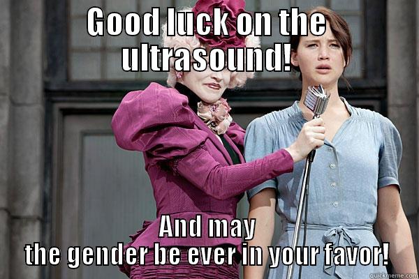 GOOD LUCK ON THE ULTRASOUND! AND MAY THE GENDER BE EVER IN YOUR FAVOR! Misc