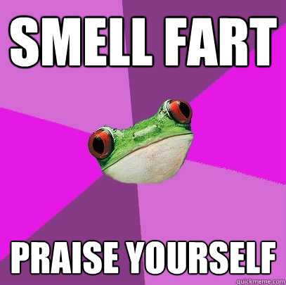 smell fart praise yourself  Foul Bachelorette Frog