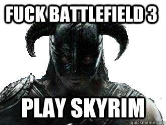 Fuck Battlefield 3 Play Skyrim  skyrim