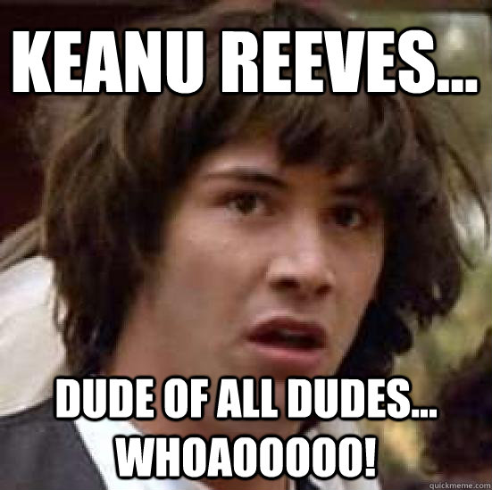 keanu reeves... dude of all dudes... whoaooooo! - keanu reeves... dude of all dudes... whoaooooo!  conspiracy keanu