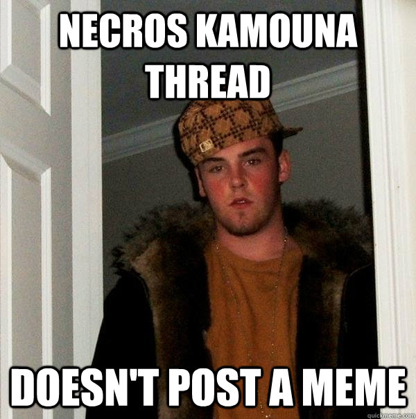 necros kamouna thread doesn't post a meme  Scumbag Steve