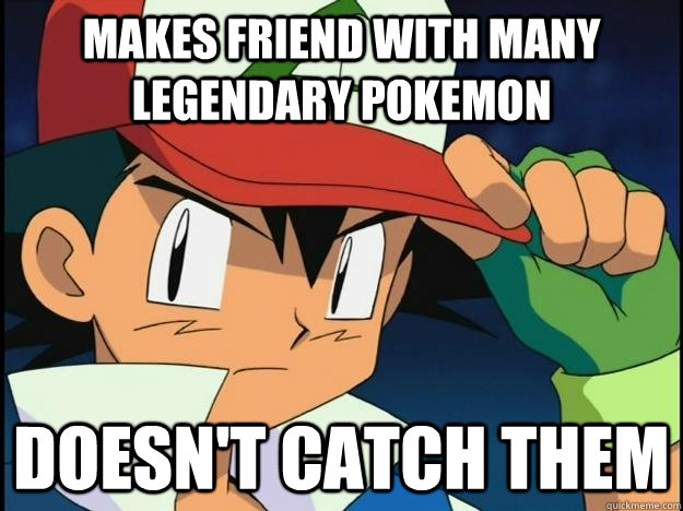 Makes friend with many legendary pokemon Doesn't catch them - Makes friend with many legendary pokemon Doesn't catch them  Revelation Ash