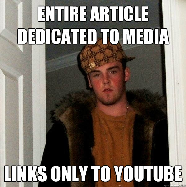 eNtiRE artiCLE dedicaTED to MEdia LinKS oNlY to YOUtuBe  Scumbag Steve