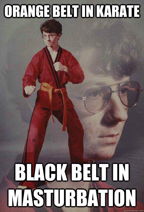 Orange belt in karate black belt in masturbation - Orange belt in karate black belt in masturbation  Karate Kyle