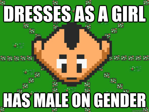 Dresses as a girl Has male on gender  Graal Noob