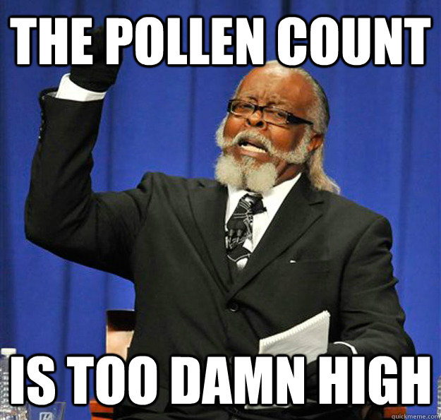 The Pollen Count Is too damn high - The Pollen Count Is too damn high  Jimmy McMillan