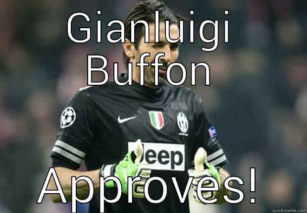 Approving Italian  - GIANLUIGI BUFFON APPROVES! Misc