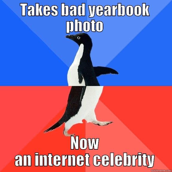 TAKES BAD YEARBOOK PHOTO NOW AN INTERNET CELEBRITY Socially Awkward Awesome Penguin