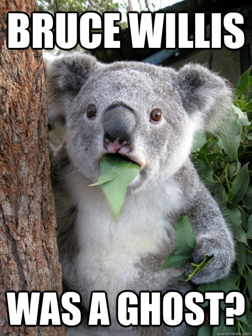 Bruce willis was a ghost? - Bruce willis was a ghost?  koala bear