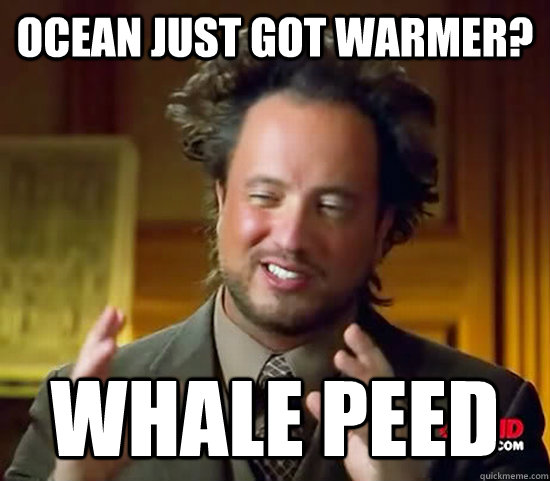 Ocean just got warmer? whale peed - Ocean just got warmer? whale peed  Ancient Aliens