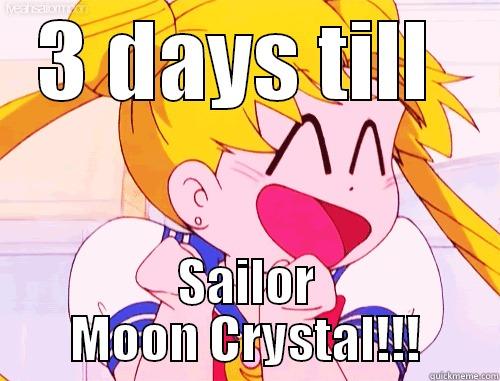 3 DAYS TILL  SAILOR MOON CRYSTAL!!! Misc