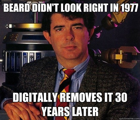 beard didn't look right in 1977 digitally removes it 30 years later - beard didn't look right in 1977 digitally removes it 30 years later  Beardless george