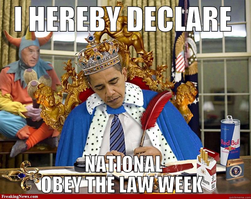 I HEREBY DECLARE NATIONAL OBEY THE LAW WEEK  Misc