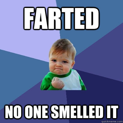 Farted No one smelled it - Farted No one smelled it  Success Kid