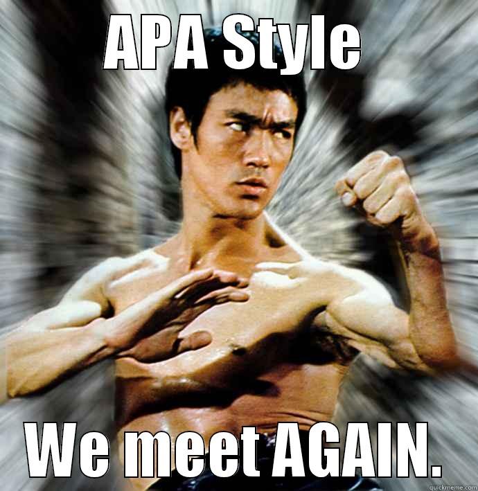 APA STYLE WE MEET AGAIN. Misc