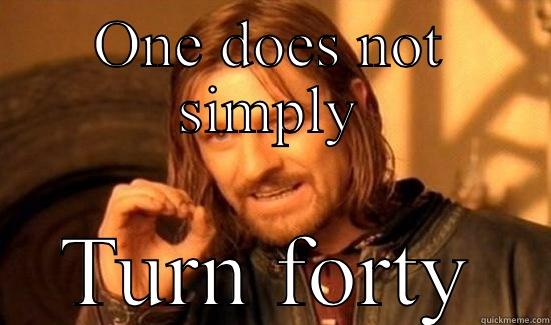 Turning 49 - ONE DOES NOT SIMPLY TURN FORTY Boromir