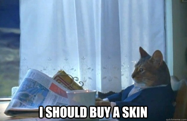  I should buy a skin  Sophisticated Cat