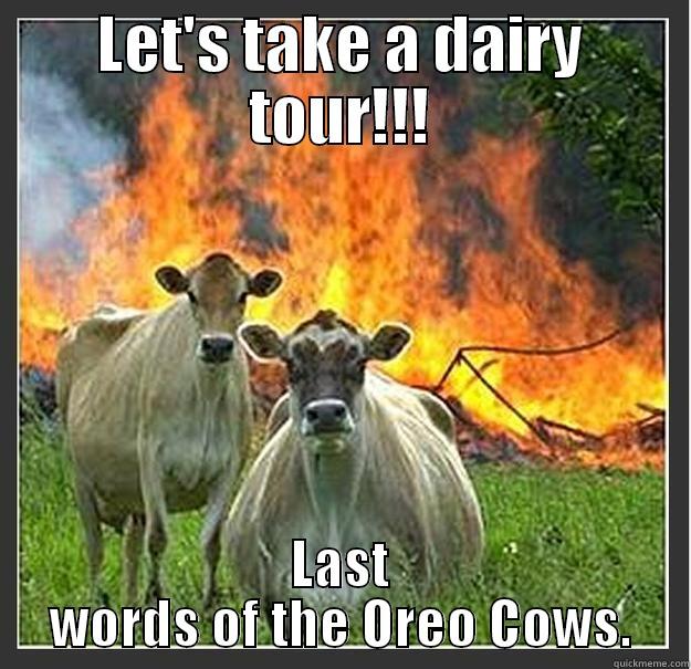 LET'S TAKE A DAIRY TOUR!!! LAST WORDS OF THE OREO COWS. Evil cows