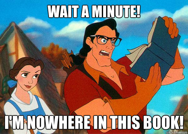 Wait a minute! I'm nowhere in this book!  Hipster Gaston