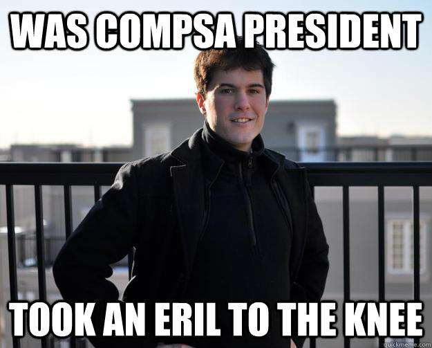 Was COMPSA President Took an Eril to the knee  