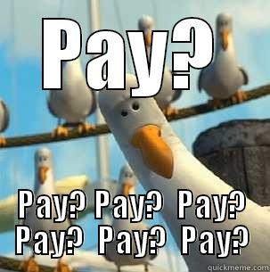 PAY? PAY? PAY?  PAY?  PAY?  PAY?  PAY?  Misc