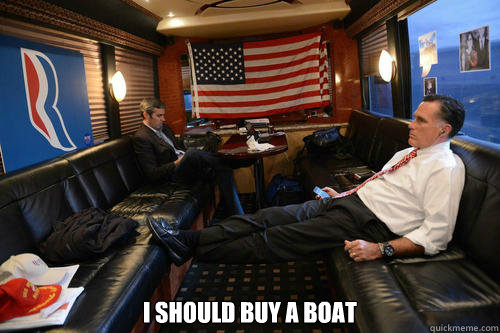  I should buy a boat  Sudden Realization Romney