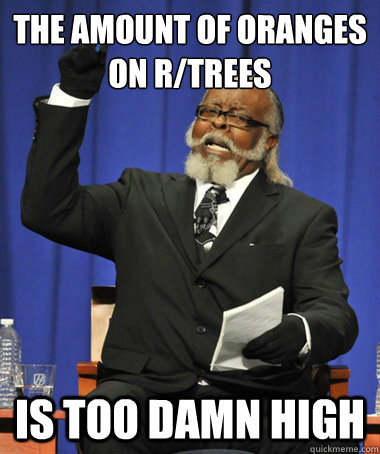 the amount of oranges on r/trees is too damn high  The Rent Is Too Damn High