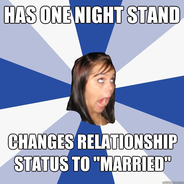 Has one night stand changes relationship status to 