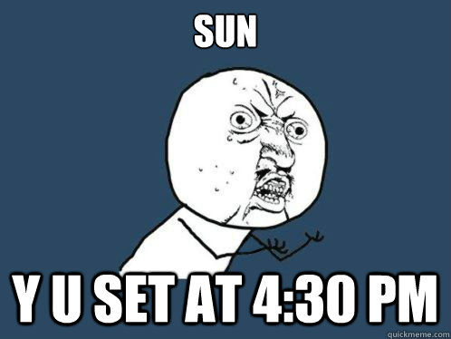 sun Y U SET AT 4:30 PM  