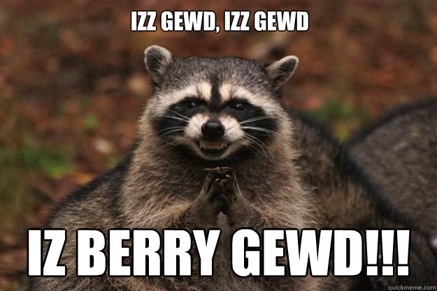 Izz Gewd, Izz gewd IZ BERRY GEWD!!! - Izz Gewd, Izz gewd IZ BERRY GEWD!!!  Evil Plotting Raccoon