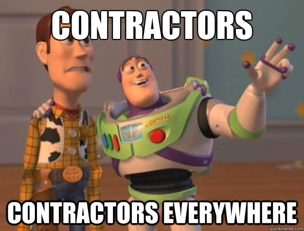 Contractors Contractors Everywhere  Buzz Lightyear