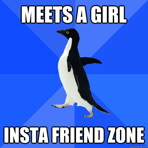 Meets a girl Insta Friend Zone  Socially Awkward Penguin