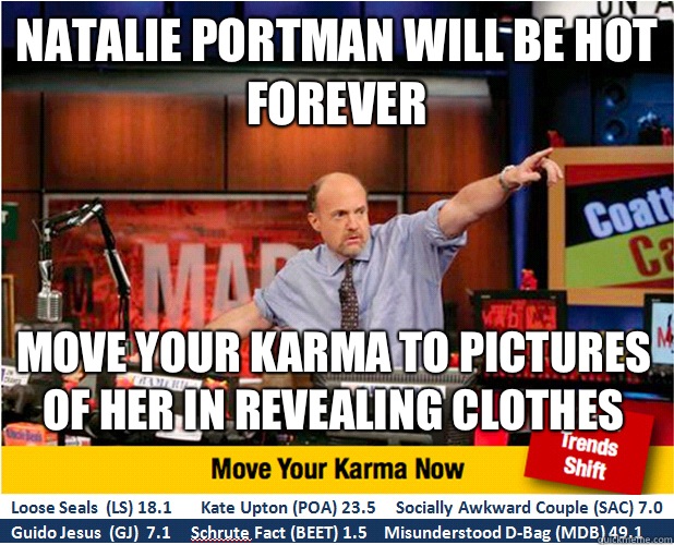 NATALIE PORTMAN WILL BE HOT FOREVER MOVE YOUR KARMA TO PICTURES OF HER IN REVEALING CLOTHES     Jim Kramer with updated ticker