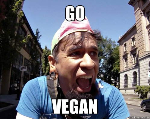 GO VEGAN  Non-Conformist Biker