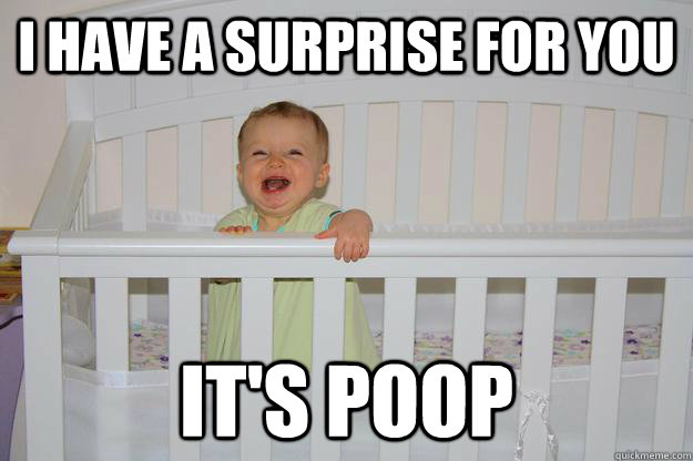 I have a surprise for you IT's poop - I have a surprise for you IT's poop  harper