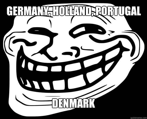 GERMANY, HOLLAND, PORTUGAL DENMARK  - GERMANY, HOLLAND, PORTUGAL DENMARK   Trollface