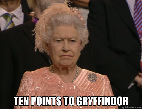  Ten points to Gryffindor  