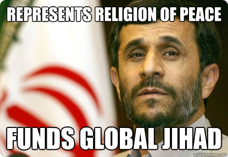 Represents Religion of Peace Funds global jihad  