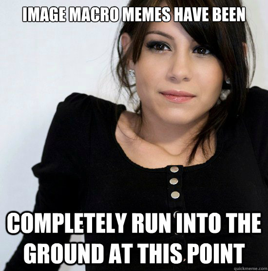 Image macro memes have been COMPLETELY RUN INTO THE GROUND AT THIS POINT  Good Girl Gabby