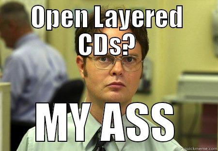 Open-Layered CDs - OPEN LAYERED CDS? MY ASS Schrute